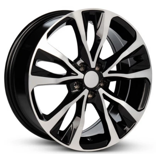 17" Machined Black Alloy Wheel Rim for 2017–2019 Toyota Corolla – OEM Style Replacement